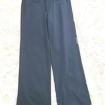Vuori Leggings Womens Size 1/2 The Rise The Shine Black Yoga Pants Wide Leg